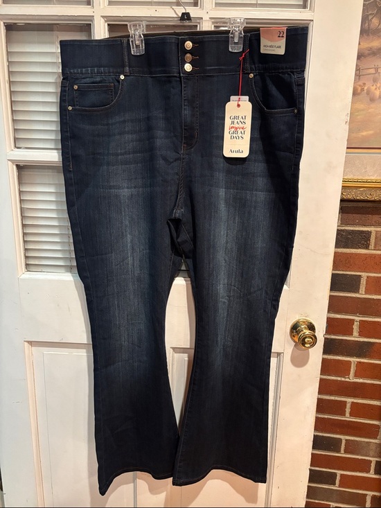 ARULA Denim - Arula Dark Blue High-Rise Flare Jeans